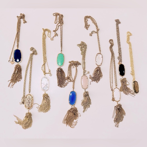 KENDRA SCOTT Rayne Long Gold Filigree Tassel Pendant Necklace - Picture 10 of 11